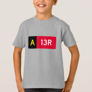Camiseta Rótulo A13R del punto de sujeción