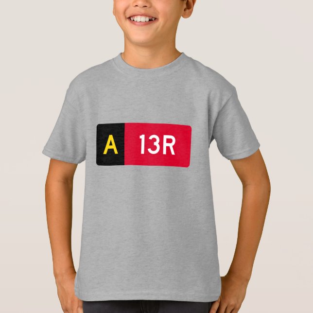 Camiseta Rótulo A13R del punto de sujeción (Anverso)