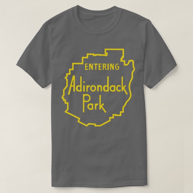 Camiseta Rótulo Adirondack Park (Diseño del anverso)