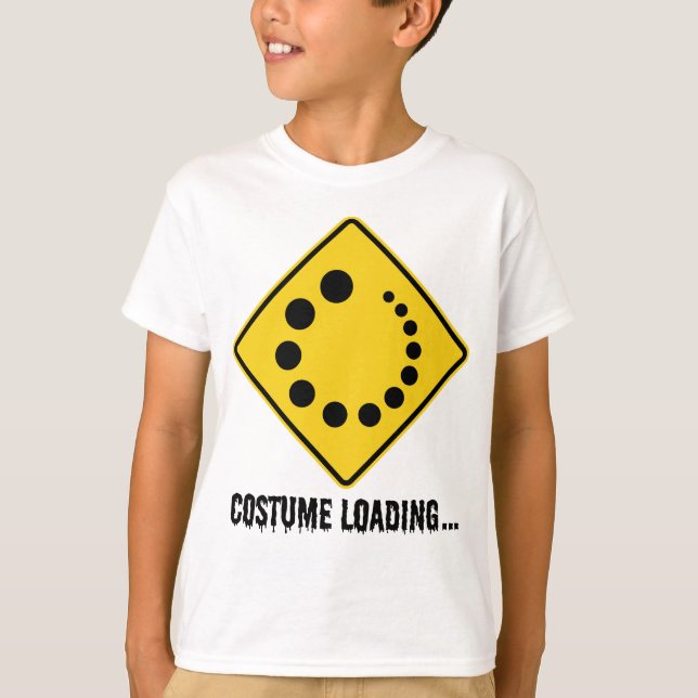 Camiseta Rótulo Amarillo de Carretera con Disfraces de Hall (Anverso)