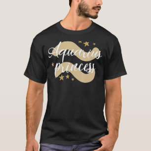 Camiseta Rótulo Aquarius Princess Zodiac