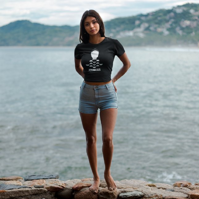 Camiseta Rótulo Aquarius Zodiac (Subido por el creador)