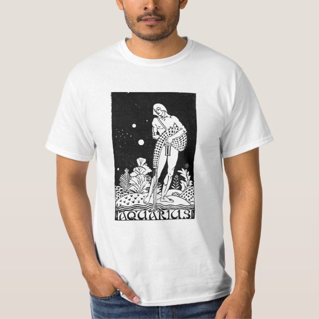 Camiseta Rótulo Aquarius Zodiac (Anverso)