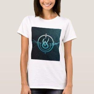 Camiseta Rótulo Aquarius Zodiac Diseño Acuario Único