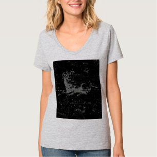 Camiseta Rótulo Aries Constellation Hevelius alrededor de 1
