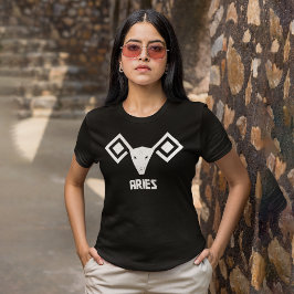 Camiseta Rótulo Aries Zodiac
