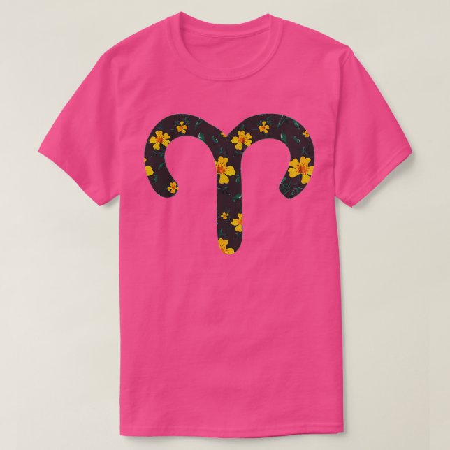 Camiseta Rótulo Aries Zodiac (Diseño del anverso)