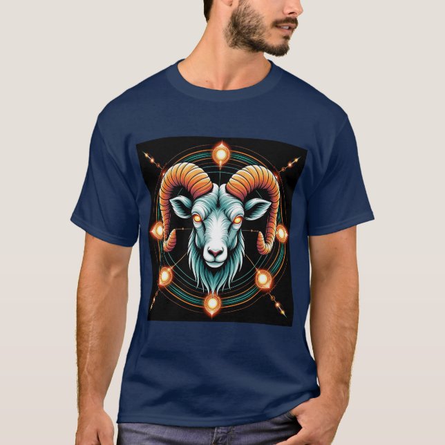 Camiseta Rótulo Aries Zodiac (Anverso)