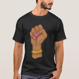 Camiseta Rótulo Aries Zodiac, feminista del poder negro