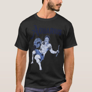 Camiseta Rótulo Astrológico Aquarius Constelación Zodiac De