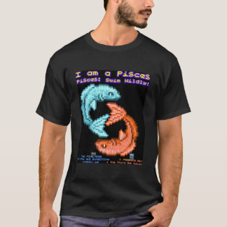 Camiseta Rótulo Astrológico De Pisces Con Lema Gracioso S
