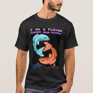 Camiseta Rótulo Astrológico De Pisces Con Lema Gracioso S