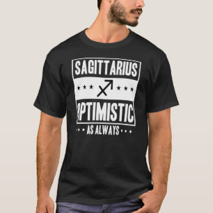 Camiseta Rótulo Astrológico Zodiaco Optimista Sagittariano 