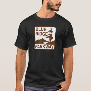 Camiseta Rótulo Blue Ridge Parkway Road