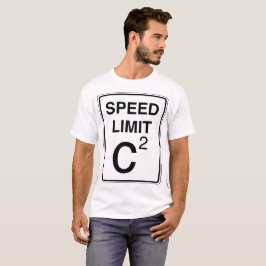 Camiseta Rótulo c-Ajustado del límite de velocidad
