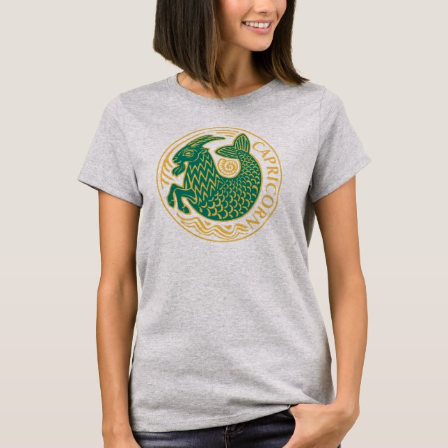 Camiseta Rótulo Capricornio del Zodiaco (Anverso)