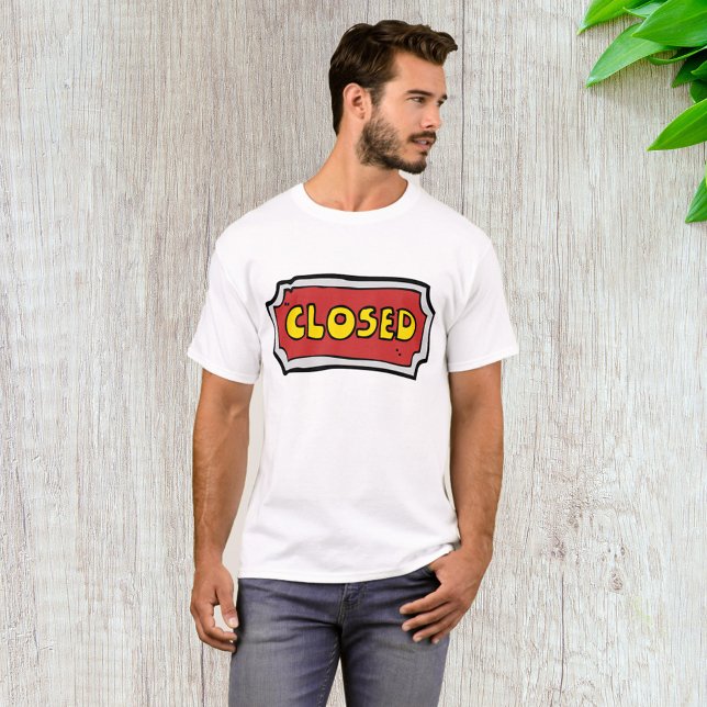 Camiseta Rótulo Cerrado Amarillo Y Rojo (Subido por el creador)