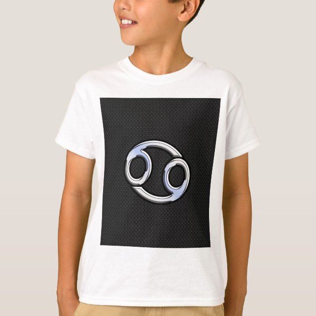 Camiseta Rótulo cromado como el Zodiaco contra el cáncer al (Anverso)