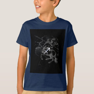 Camiseta Rótulo cromado Sagittarius Zodiac Hevelius alreded
