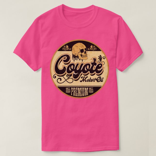 Camiseta Rótulo de aceite de cosecha de algodón (Diseño del anverso)