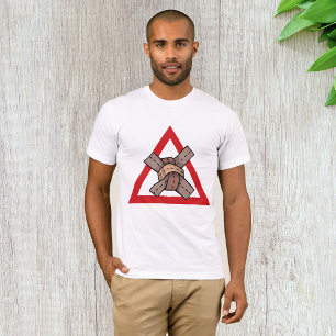 Camiseta Rótulo de advertencia sobre la carretera por embot