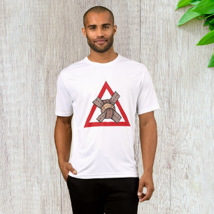 Camiseta Rótulo de advertencia sobre la carretera por embot