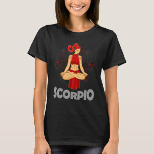Camiseta Rótulo de agua Escorpio Horoscopio Geometría Zodia