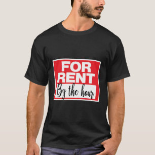 Camiseta Rótulo De Alquiler Por Hora