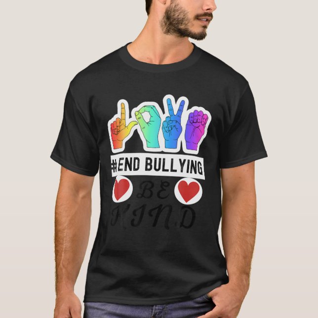 Camiseta Rótulo de amor anti bullying Day Naranjas 2021 (Anverso)