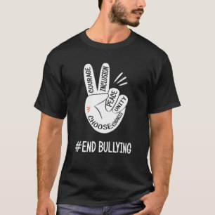 Camiseta Rótulo de amor anti bullying Day Naranjas 2021