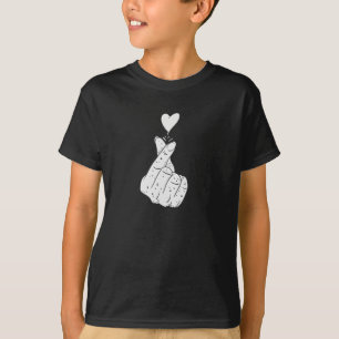 Camiseta Rótulo de amor coreano