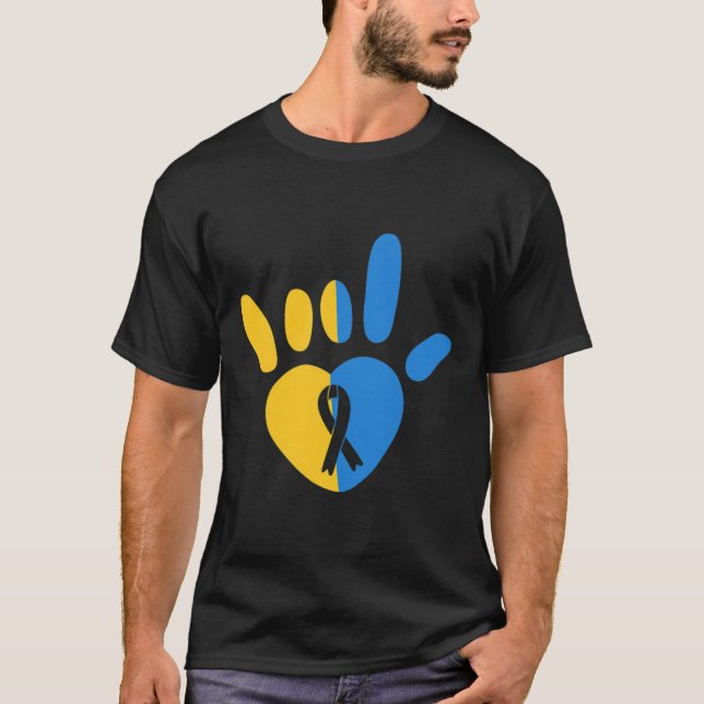 Camiseta Rótulo de amor Síndrome de Down no verbal Concienc (Anverso)