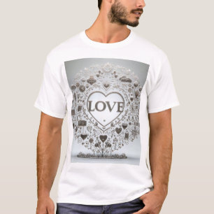 Camiseta Rótulo de amor transparente