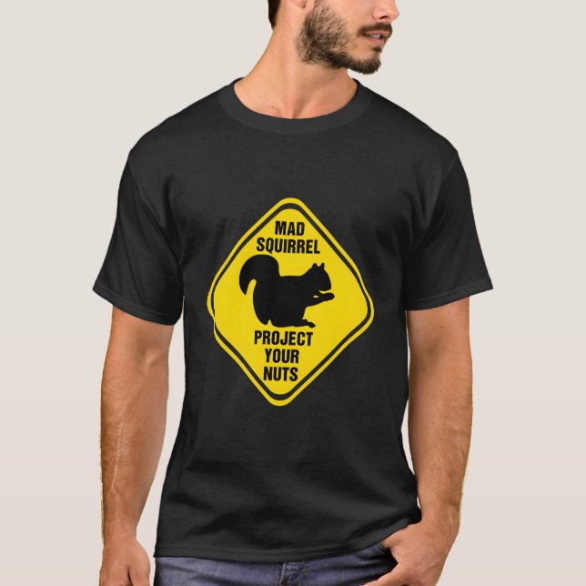 Camiseta Rótulo de ardilla ardilla ardilla perdida Proteja  (Anverso)