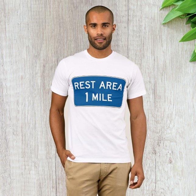 Camiseta Rótulo de área de descanso Mens T-Shirt (Subido por el creador)
