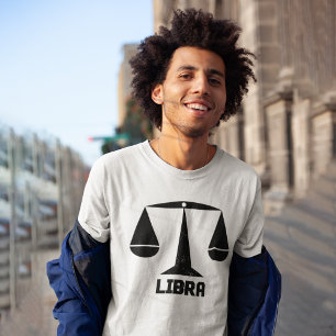 Camiseta Rótulo de astrología de Libra