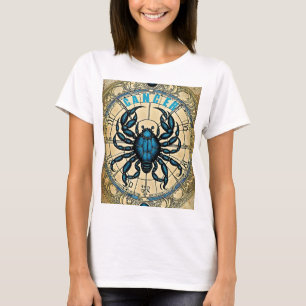 Camiseta Rótulo de astrología del cáncer