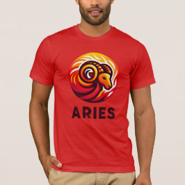 Camiseta Rótulo de Astrología Fiery Aries