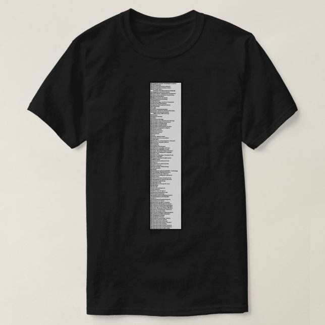 Camiseta Rótulo de biblioteca Dewey Decimal System by Decs  (Diseño del anverso)