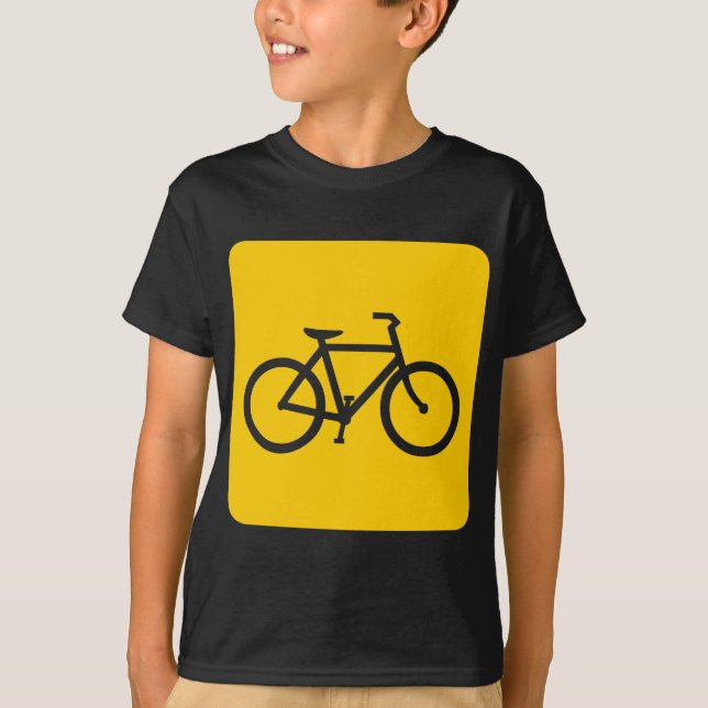 Camiseta Rótulo de bicicleta - Amber (Anverso)