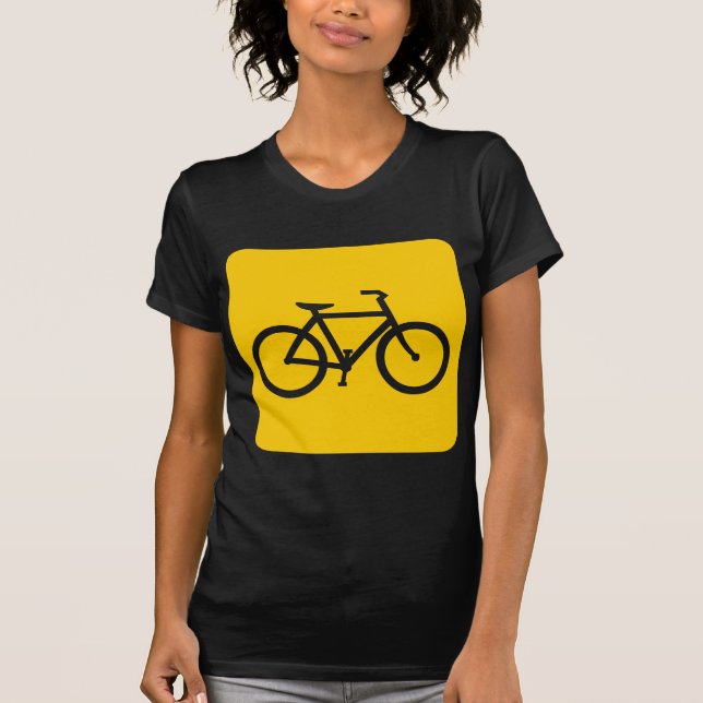 Camiseta Rótulo de bicicleta - Amber (Anverso)