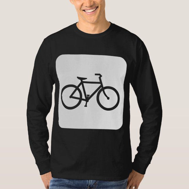 Camiseta Rótulo de bicicleta - Blanco (Anverso)