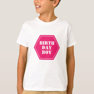 Camiseta Rótulo de Birthday Boy