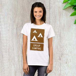 Camiseta Rótulo de camping de grupo