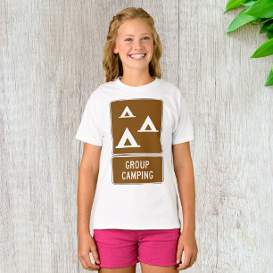 Camiseta Rótulo de camping de grupo