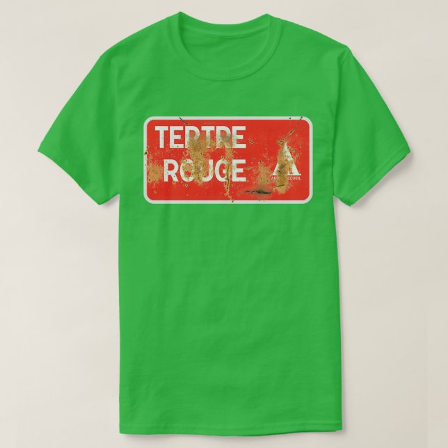 Camiseta Rótulo de Campsite Le Mans Tertre Rouge Rusty (Diseño del anverso)