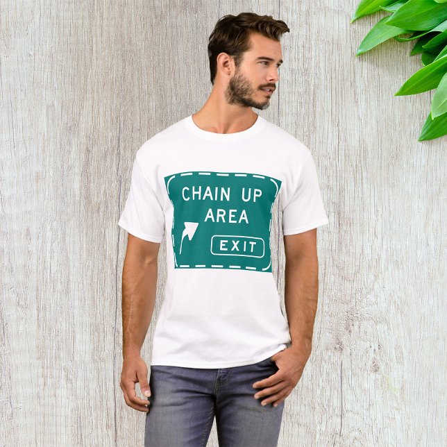 Camiseta Rótulo de carretera de área de cadena (Subido por el creador)