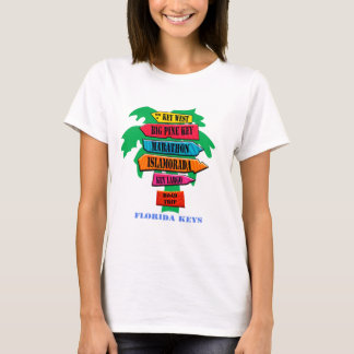 Camiseta Rótulo de carretera de Florida Keys
