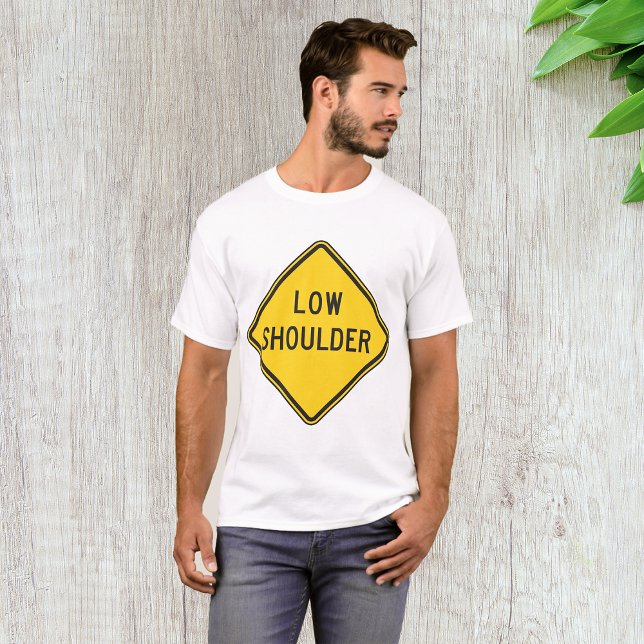 Camiseta Rótulo de carretera de hombro bajo (Subido por el creador)