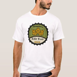 Camiseta Rótulo de cerveza de hebreo, nombre de edición